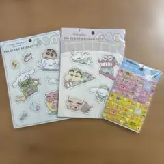 クレヨンしんちゃん シナモロール ビッグクリアステッカー タイルシール