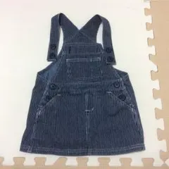 デニム ジャンパースカート 80