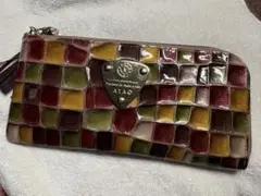 極美品 アタオ リモ ヴィトロ 長財布 ゴールド金具 L字ファスナー 