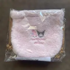 【未開封】サンリオキャラクターズ ふわもこポーチ ピンク