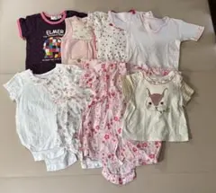 ベビー服セット Tシャツ・ロンパース・和装風　60-70㎝　春夏女の子