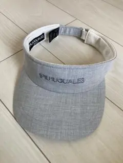 美品1PIU1UGUALE3 GOLF レディース リボンサンバイザー ブラック