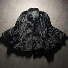 美品 GEOFFREY BEENE 毛皮 ミンクファー ポンチョ 送料無料