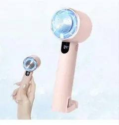 【－18℃・1秒冷感】冷却プレート付きハンディファン 携帯扇風機 3段階風量