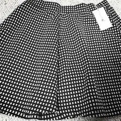 新品☆タグ付き poudoudou ギンガムチェックキュロットスカート