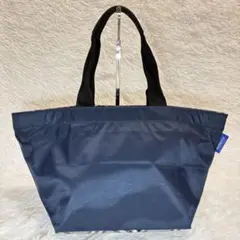 美品 バーバリー トートバッグ ナイロン ノバチェック ネイビー 紺 大容量のサムネイル