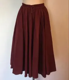 ワインレッド　ロングスカートのサムネイル