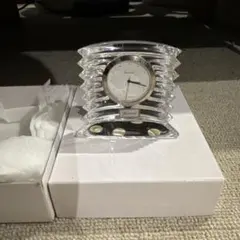 夏の終わりのラストPrice　新品未使用　Baccarat　VEGA 置き時計 Baccarat (バカラ) 置時計 エキノックス クリスタルクロック