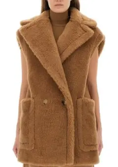 2025FW 新品 Max Mara☆ボルミーダ テディベア ジレ 38 - メルカリ