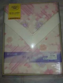 綿100% 花柄毛布 140cm x 200cm