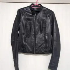 MOUSSY VINTAGE レザーライダースジャケット 黒