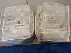 85%ホワイトダウン掛け布団 150x210cm 2セット 布団カバー付き