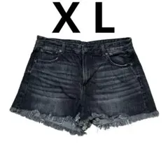 AMERICAN EAGLE ダークデニム ショートパンツスキニX L 大き目