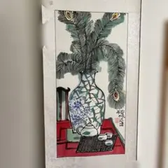 水墨 鹿の絵 月夜 掛軸風 和風インテリア 侘び寂び 一点物（値下げ交渉OK） 水墨 鹿の絵 月夜 掛軸風 和風インテリア 侘び寂び 一点物（値下げ交渉