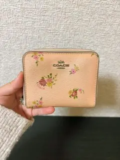 匿名配送　Coach 花柄　ピンク　財布