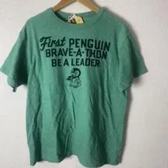 【新品タグ付】デニムダンガリー 02 ペンギン Tシャツ グリーン 160