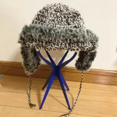 大人用手編みフライトキャップ