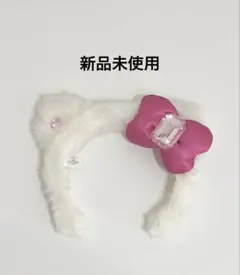 ユニバ USJ カチューシャ キティ ピンク ビジュー リボン 新品