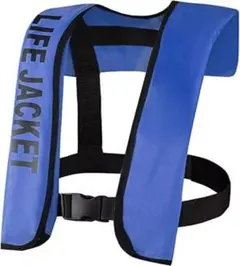 ライフジャケット　救命胴衣　青　　ベストタイプ　コンパクト