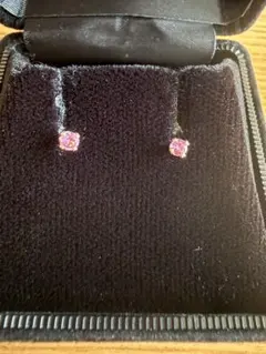 天然石ピンクトルマリンピアス