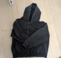 CLEL ダークグレー フード付きパーカー Mサイズ