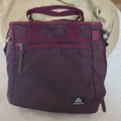 GREGORY バーガンディ トートバッグ(訳あり)