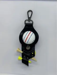 ゴルフボールケース★ティーケース★ティーホルダー★マーカー★ゴルフボールポーチ黒