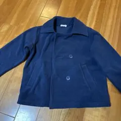 ミキハウス フォーマル 受験 120 ウールコート ネイビー ダブル