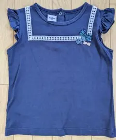 ファミリア120センチフリル袖カットソー