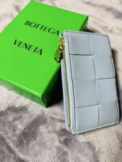 ボッテガヴェネタ　カセット ミディアム 二つ折りウォレット アイス