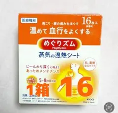 めぐりズム 蒸気の温熱シート　16枚