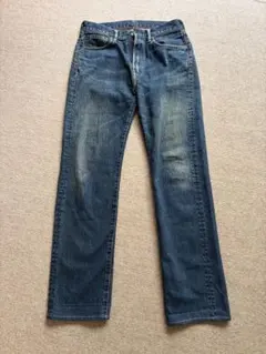 オアスロウ LOT 107 ジップフライ セルビッチ デニムパンツインディゴ