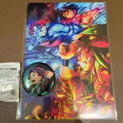 劇場版「鬼滅の刃」映画　入場者特典　イラストボード　缶バッジ炭治郎　セット