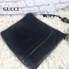 【美品】グッチ GGシマ ボディバッグ ショルダーバッグ レザー 黒 斜め掛け 2025年最新】GUCCI グッチ グッチシマ クロスボディショルダー