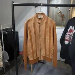 ブラウン レザー ブルゾン