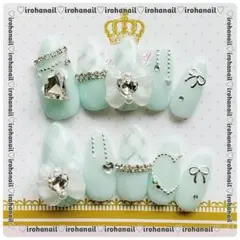 ネイルチップ オーダー受付中 量産型 ワンホン フレンチガーリー y2k 冬