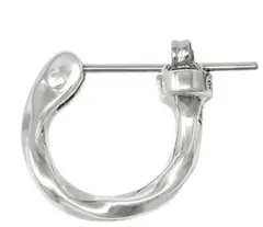 ライオンハート for Gift ツイスト フープ ピアス シルバー925 S