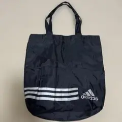 adidas 黒 トートバッグ ストライプ