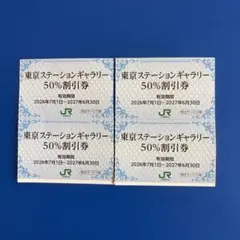 東京ステーションギャラリー50%割引券４枚《JR東日本》東日本旅客鉄道 株主優待のサムネイル