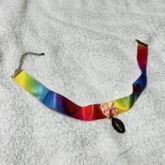 レインボーリボン チョーカー マリア様 原宿系