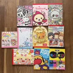 平成レトロ　キャラクターメモ帳まとめ売り 10冊セット