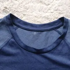 【美品】 メッシュ 半袖Tシャツ　レディース　 Sサイズ　ネイビー　トップバリュ