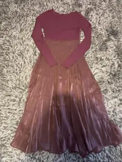 CELFORD リブニットドッキングワンピース