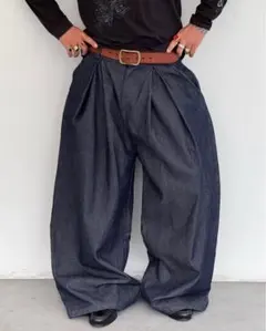 2idiots label バギーデニム