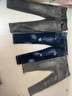 Gavari A ダメージデニムパンツ 3点セット