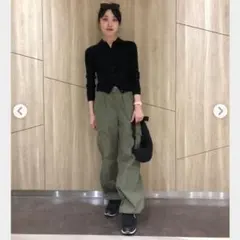 UNIQLO　イージーカーゴパンツ　オリーブ　S