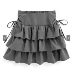 GRL インパン裏地付きリボンティアードミニスカート[ta206]