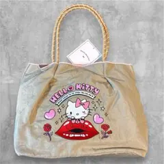 【新品タグ付】Hello Kitty ハローキティ トートバッグ　しまむら　刺繍