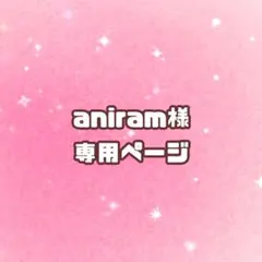 ◼️ aniram☺︎様専用ページ◼️