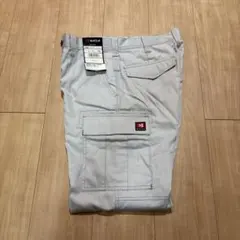 未使用タグ付BURTLE バートル カーゴパンツ 6086 シルバー 79